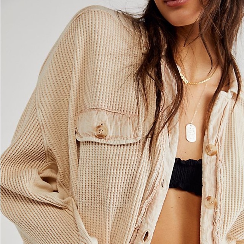 Free People Thermal Sweater and Jacket Bundle (Scout and Buttercup) size small - Picture 3 of 8